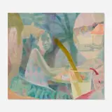 Yoora Lee, Moonlight Cafe, 2020, oil on linen