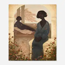 Wanderlust III by Chidinma Nnoli, 2021, oil and acrylic on canvas, sold May 2026