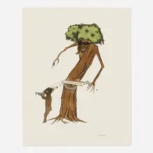 Marcel Dzama, Untitled, 2000, ink and watercolor on paper
