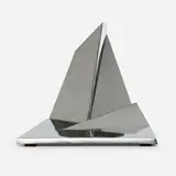 Beverly Pepper, Dallas Pyramid maquette, 1971, stainless steel