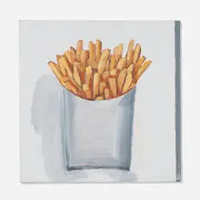 Walter Robinson, French Fries, 2013, acrylic on canvas