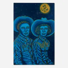 Camille Woods, Love You To The Moon And Back, 2022, acrylic on canvas