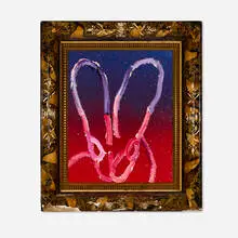Rosa by Hunt Slonem, 2021, oil and diamond dust on panel in artist's frame, sold May 2026