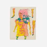 Karl Wirsum, Untitled (Walking Woman with Leg Options), 1966, pen, marker and colored pencil on paper