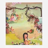 Phyllis Bramson, Little Miss..., 2007-08, oil and mixed media collage on canvas