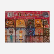 Richard Hull, Bridge, 2004, oil and wax ground on canvas