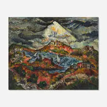 William Schwartz, Islands (#244), 1935, oil on canvas