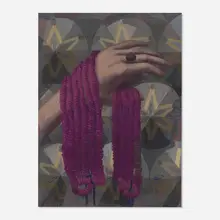 Margo Hoff, Purple Beads, 1942, acrylic on board