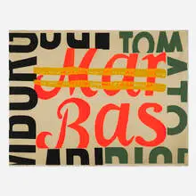 mary does laugh by Corita Kent, 1964, screenprint in colors, sold Apr 2026