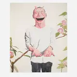 Yue Minjun, Untitled (Smile-ism No. 22), 2006, lithograph in colors