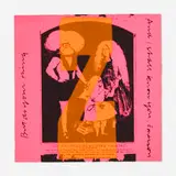 Corita Kent, Z do your thing (from the circus alphabet series), 1968, screenprint in colors