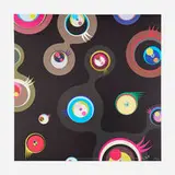 Jellyfish Eyes - Black 2 by Takashi Murakami, 2004, offset lithograph in colors, sold Apr 2026
