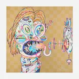 Homage to Francis Bacon (Study for Head of Isabel Rawsthorne) by Takashi Murakami, 2016, offset lithograph in colors, sold Apr 2026