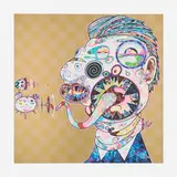 Homage to Francis Bacon (Study for Head of George Dyer) by Takashi Murakami, 2016, offset lithograph in colors, sold Apr 2026