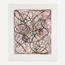 Charles Arnoldi, String Theory II, 2016, polymer gravure with etching and photo-etching in colors on Somerset