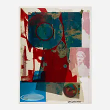 Quarry Local One by Robert Rauschenberg, 1968, offset lithograph in colors, sold Apr 2026