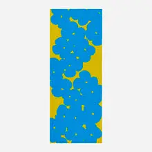 Wallflower (Cyan Blue and Yellow) by Donald Sultan, 2018, screenprint in colors, sold Apr 2026