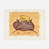 Claes Oldenburg, Baked Potato with Butter, 1972, lithograph in colors on Hodgkinson