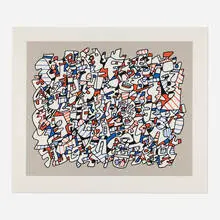 Jean Dubuffet, Ontogénèse, 1975, screenprint in colors on Arches