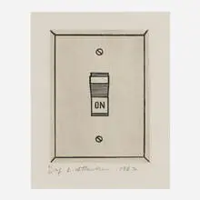 Roy Lichtenstein, On (from the International Anthology of Contemporary Engraving: The International Avant-Garde: America Discovered, Volume 5), etching on BFK Rives