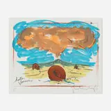 Claes Oldenburg, Hats Vesuvius, 1973, lithograph in colors on J.B. Green