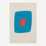 Ellsworth Kelly, Light Blue with Orange (from Suite of Twenty-Seven Color Lithographs)