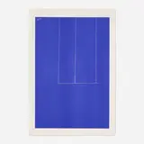 Robert Motherwell, London Series I: Untitled (Blue), 1971, screenprint on J.B. Green mould-made Double Elephant