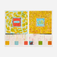 Pat Steir, When I Think of Venice, 1980, etching, drypoint and aquatint in colors