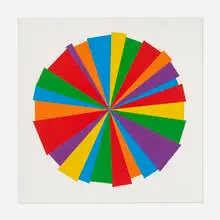 Sol LeWitt, Uneven Circle (from the Doctors of the World portfolio), 2001, linocut in colors