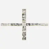 John Baldessari, Fable: A Sentence of Thirteen Parts (With Twelve Alternate Verbs) Ending in Fable, 1977, halftone photo lithographs bound in a cruciform accordion book