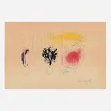 Marc Chagall, Le coq rouge, 1957, lithograph in colors on Arches
