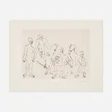 Alexander Calder, Untitled (Santa Claus VI), 1974, etching on Arches
