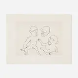 Alexander Calder, Untitled (Santa Claus VII), 1974, etching on Arches