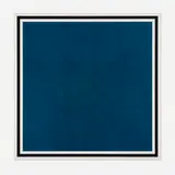 Sol LeWitt, Colors with Lines in Four Directions, Within a Black Border (Blue) (from the 4 x 4 x 4 series)