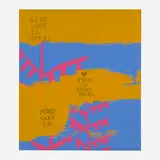 Corita Kent, be of love #8, 1963, screenprint in colors