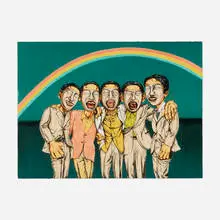 Mask Series: Mask No. 2 by Zeng Fanzhi, 2005, lithograph in colors, sold Apr 2026