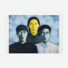 Bloodline: Big Family No. 8 by Zhang Xiaogang, 2006, lithograph in colors, sold Apr 2026