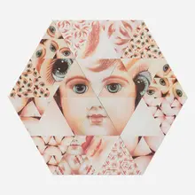 Vito Acconci, Blown-Up Baby Doll, 1992, screenprint in colors on Sintra and mirrored Plexiglas lined with velcro