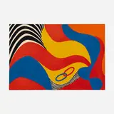 Alexander Calder, Plate X (from the Flying Colors series), 1973, lithograph in colors on Arches