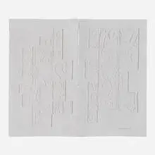 Louise Nevelson, Sky Gate II, 1982, cast paper relief in two parts