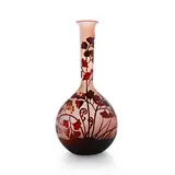 Émile Gallé, Cameo glass 'Banjo' vase, early 20th century, French