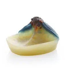 Pâte-de-verre dish, circa 1920, French by E Royer for Amalric Walter, sold Apr 2026
