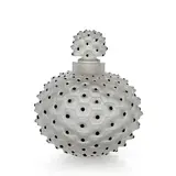 René Lalique, 'Cactus' scent bottle, frosted and enamelled glass