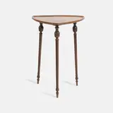 'Le coq' side table by Émile Gallé, the mahogany Reuleaux triangular-form top, sold Apr 2026