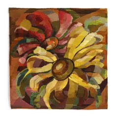 Miriam Sacks, 'Daisies', a hand-sewn wool tapestry