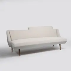 Augusto Romano, Canapé sofa, later upholstered in white velvet