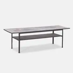 John Piper, 'London Skyline' coffee table, painted plywood with a painted plywood undertier