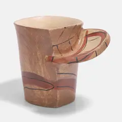 Alison Britton, Abstract vessel, painted earthenware