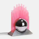 Gae Aulenti, Table lamp, pink acrylic