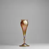 Tiffany Studios, Floriform Vase, Favrile glass, engraved 'L